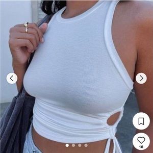 Princess Polly Madelyn Cut Out Top White